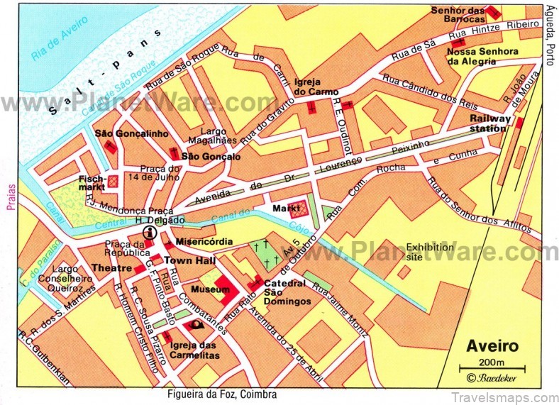 a map of the location of aveiros top attractions 3