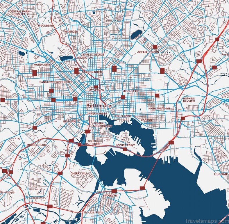 baltimore travel guide for tourists a helpful map of baltimore city 4