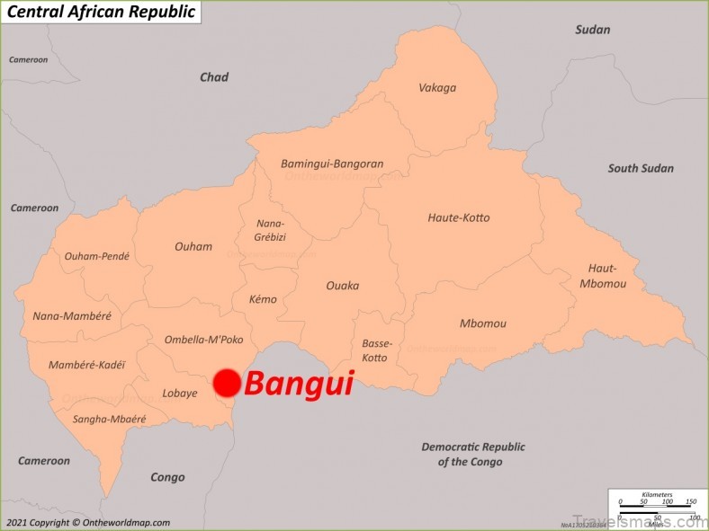 bangui travel guide map of bangui 1
