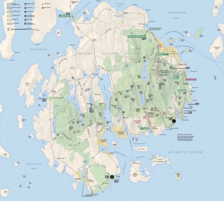 Map of Bar Harbor: A Travel Guide For Tourists - TravelsMaps.Com