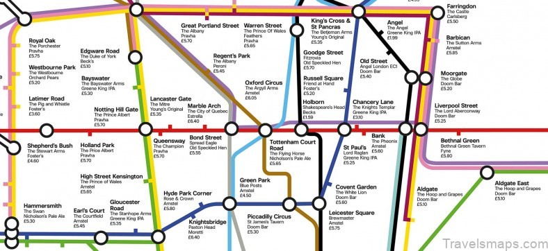 bar travel guide for tourist map of bars in london 7