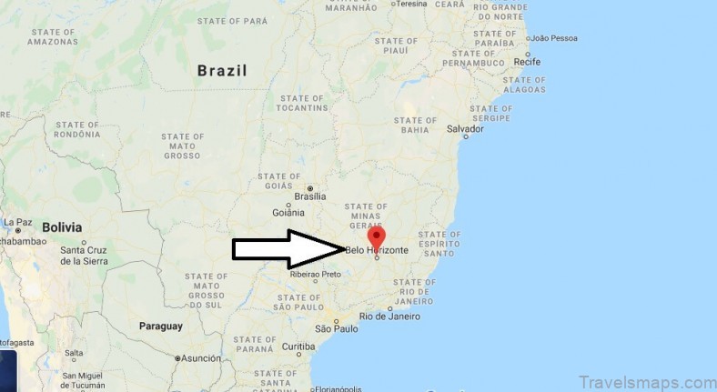 belo horizonte travel guide for tourist map of belo horizonte 8