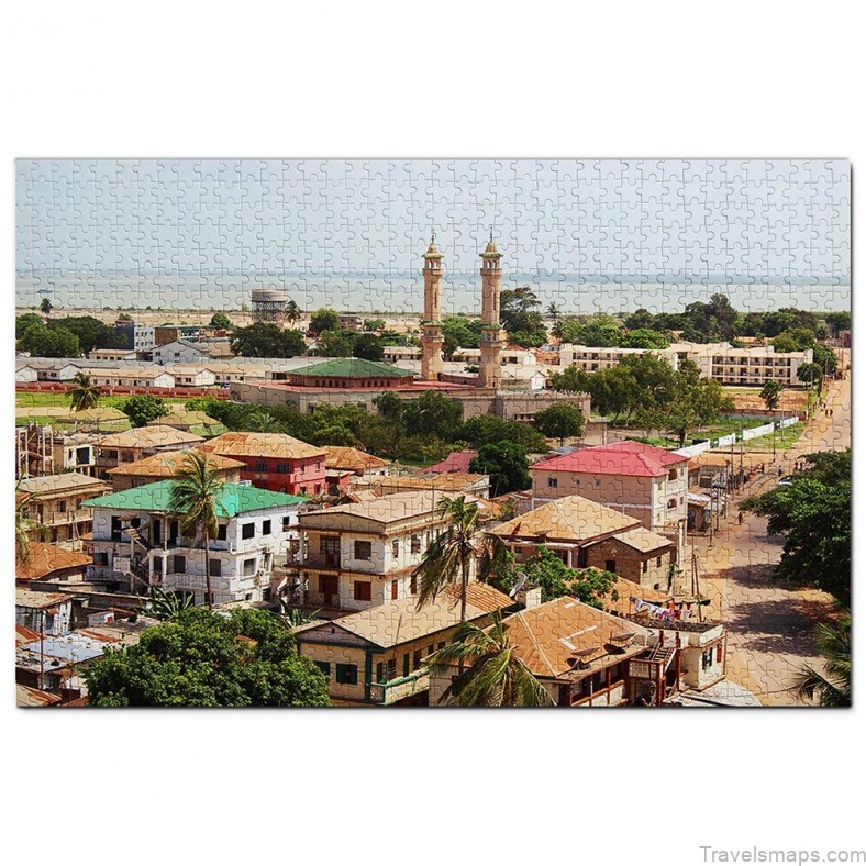 the banjul travel guide for tourist location map 11