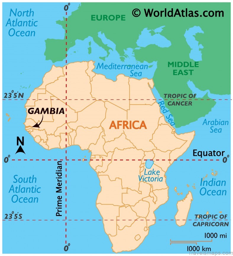 the banjul travel guide for tourist location map 9