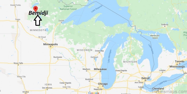 the bemidji travel guide map of bemidji 12