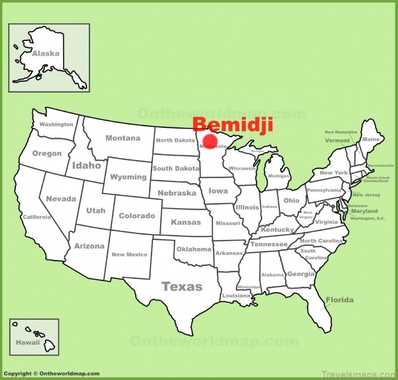 the bemidji travel guide map of bemidji 3