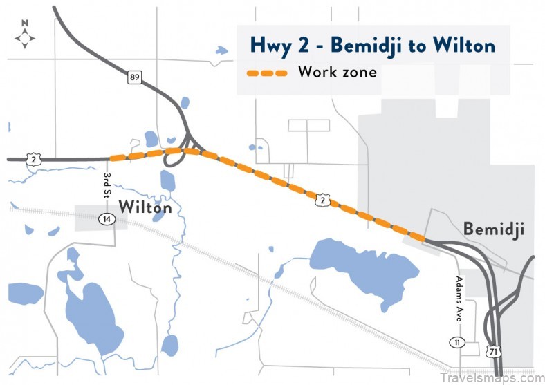 the bemidji travel guide map of bemidji 6