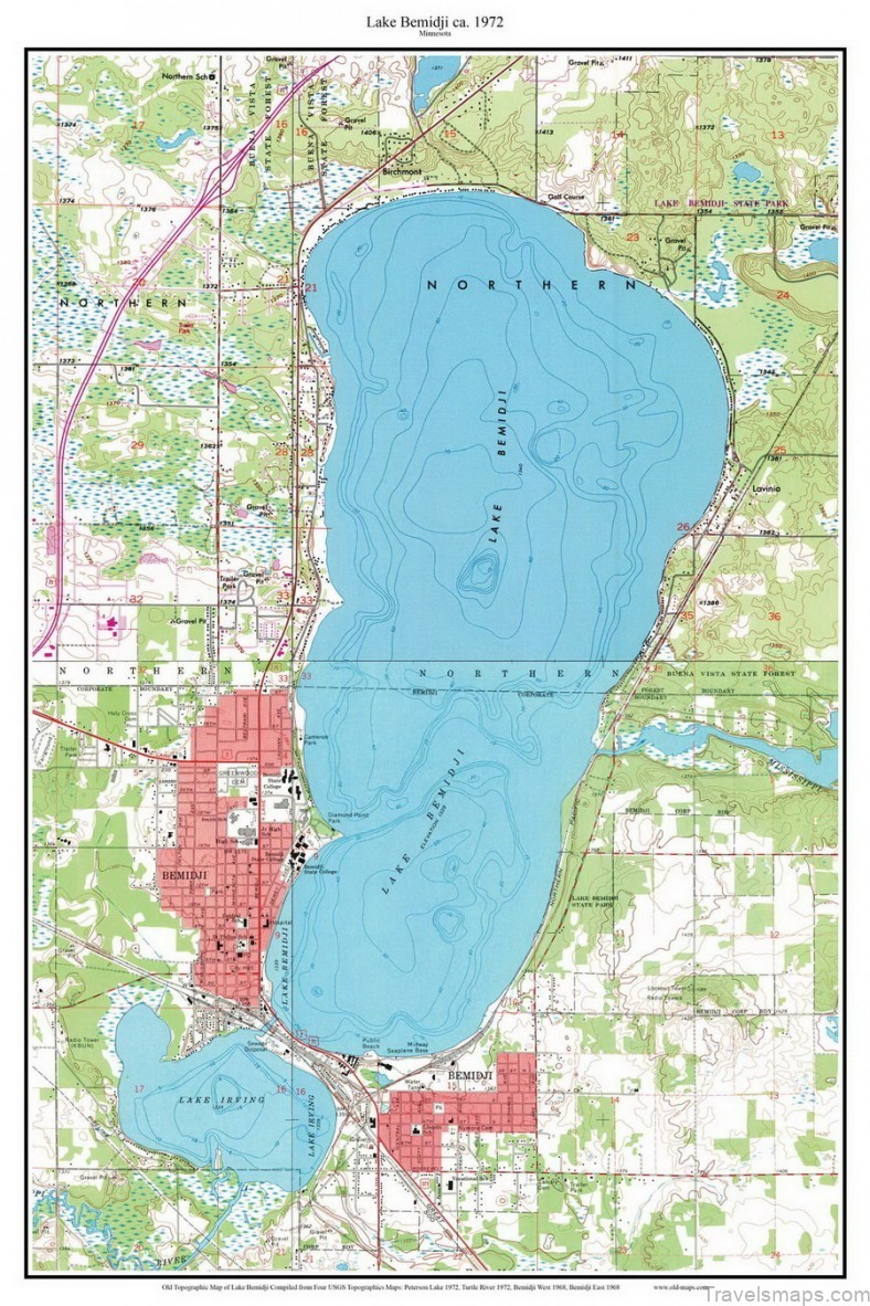 the bemidji travel guide map of bemidji 7