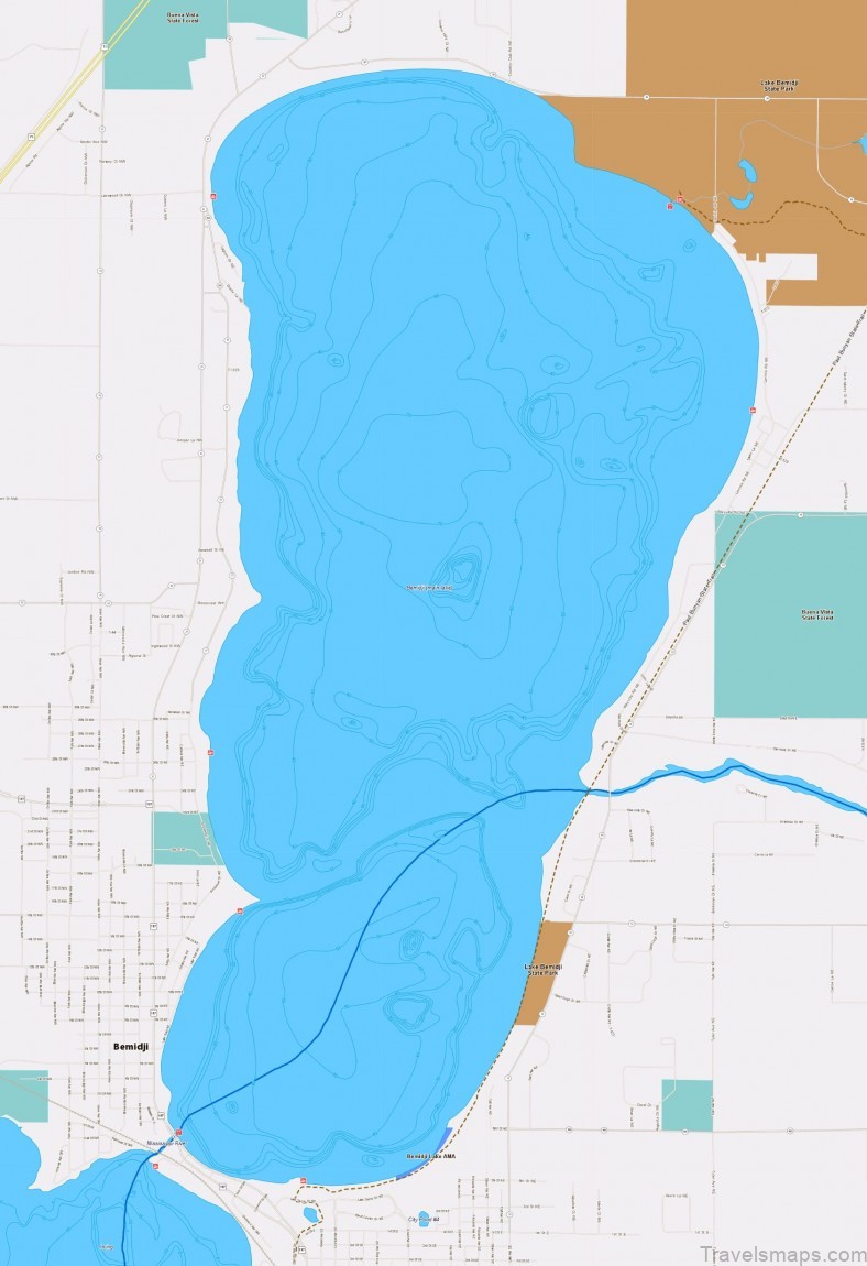 the bemidji travel guide map of bemidji 8