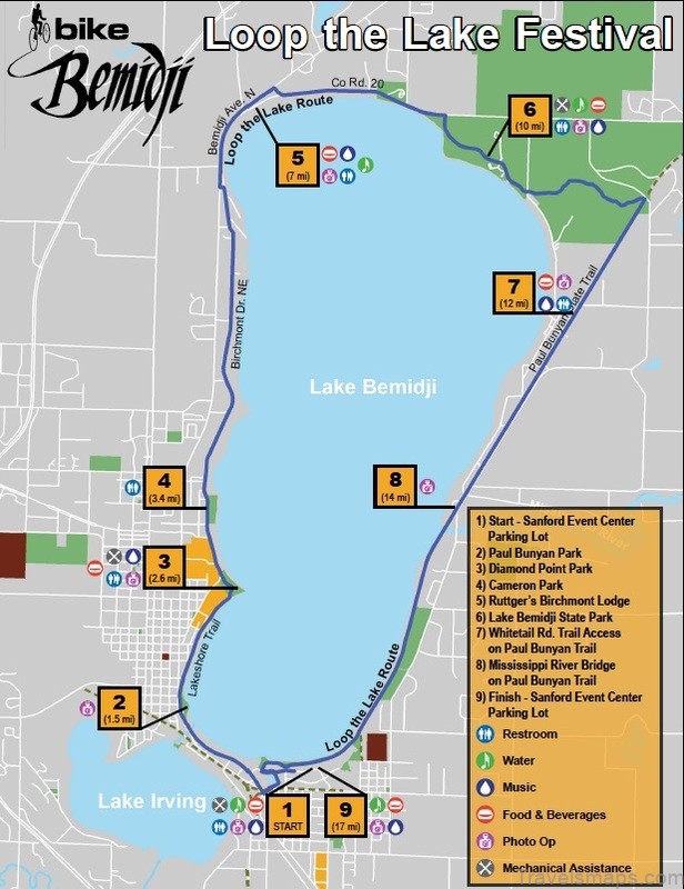 the bemidji travel guide map of bemidji