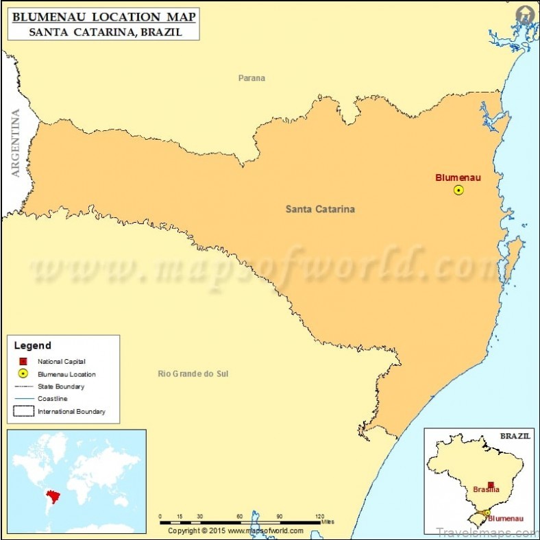 blumenau travel guide for tourist map of blumenau 3