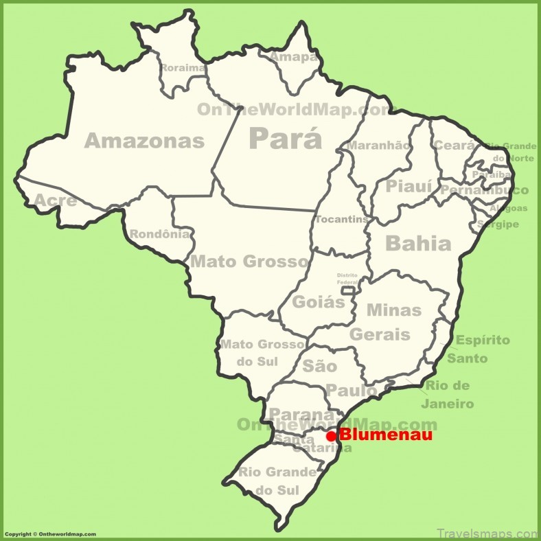 blumenau travel guide for tourist map of blumenau 4