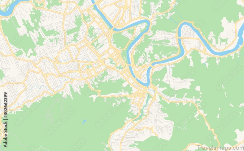 blumenau travel guide for tourist map of blumenau