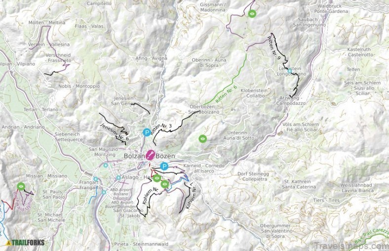 bolzano travel guide for tourists maps of main places 2