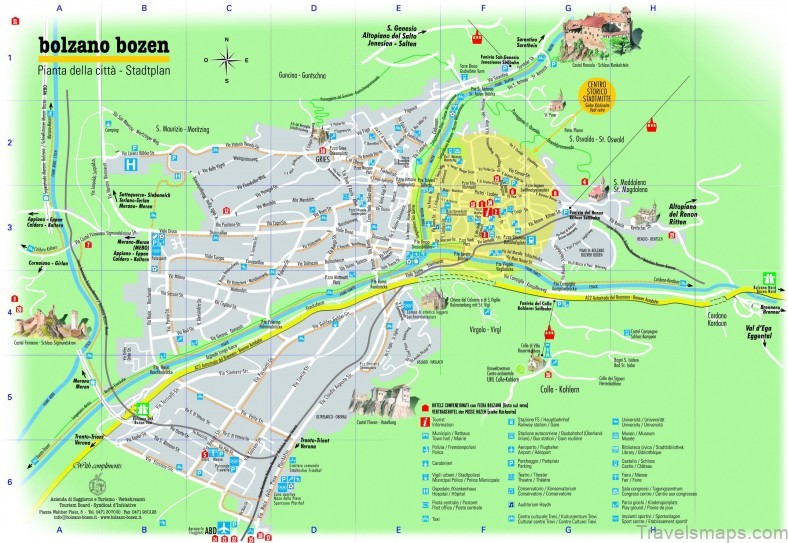 bolzano travel guide for tourists maps of main places