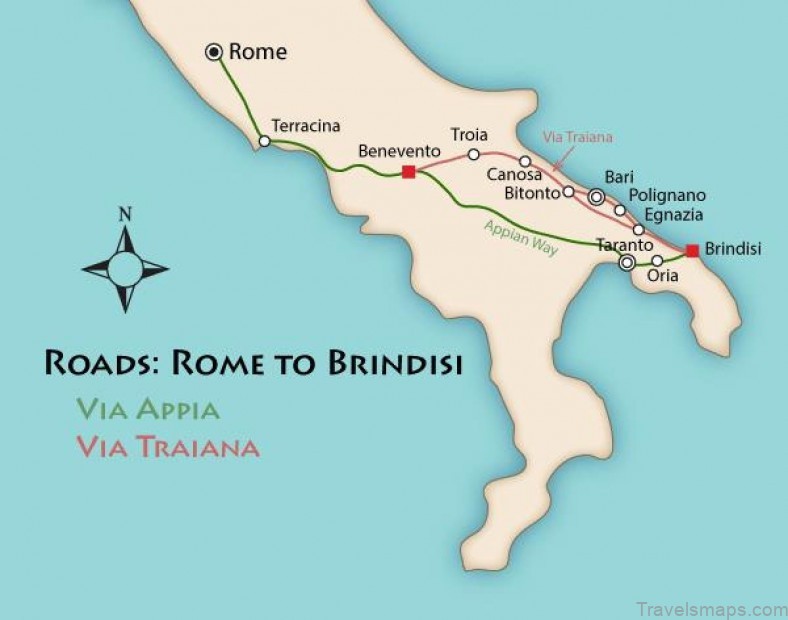 brindisi travel guide for tourist map of brindisi 1