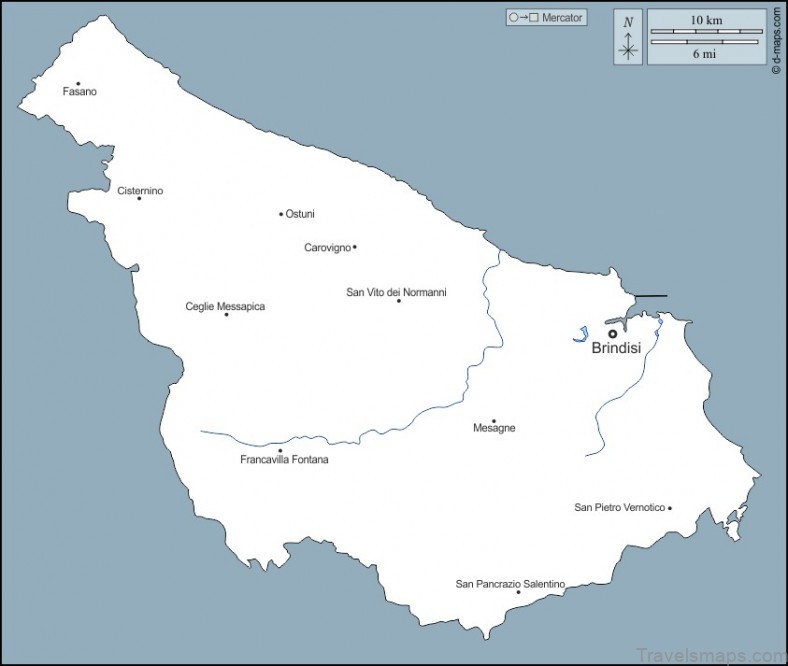 brindisi travel guide for tourist map of brindisi 3