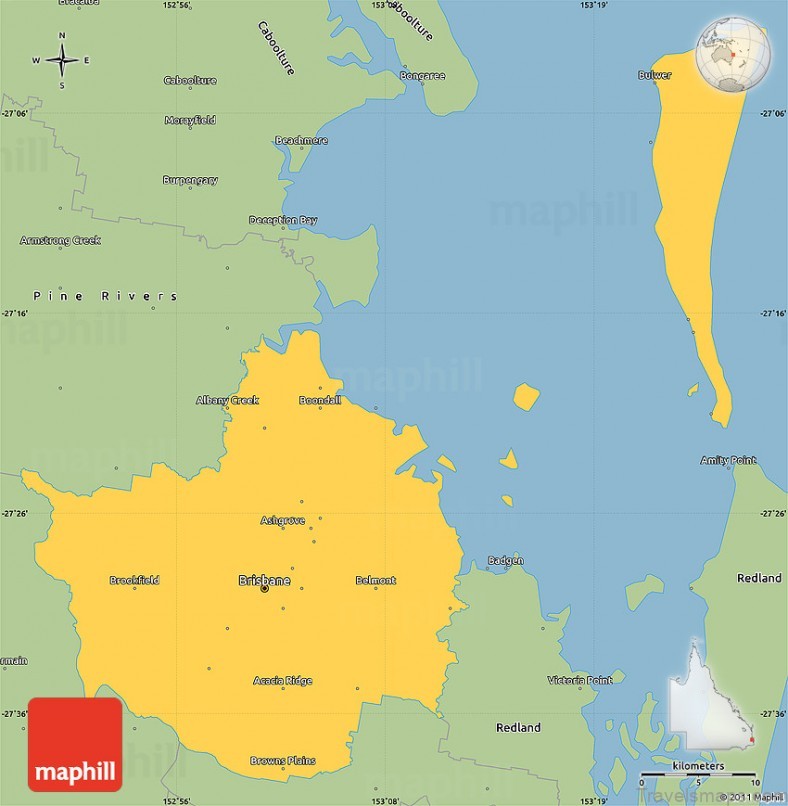 brisbane map australia travel guides 8