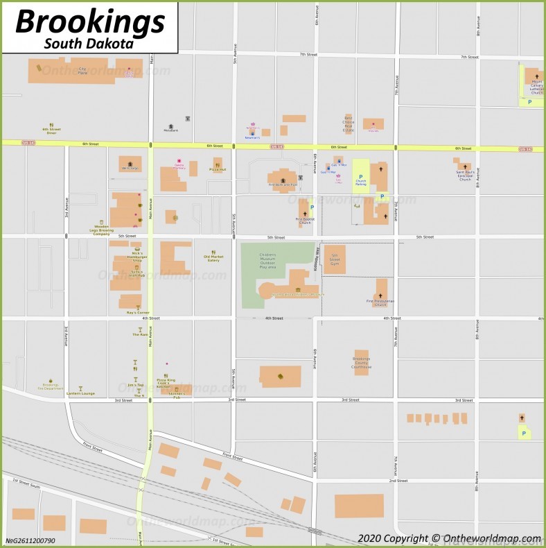 brookings travel guide for tourist map of brookings 1