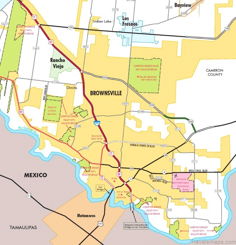 brownsville tx travel guide map of brownsville 4