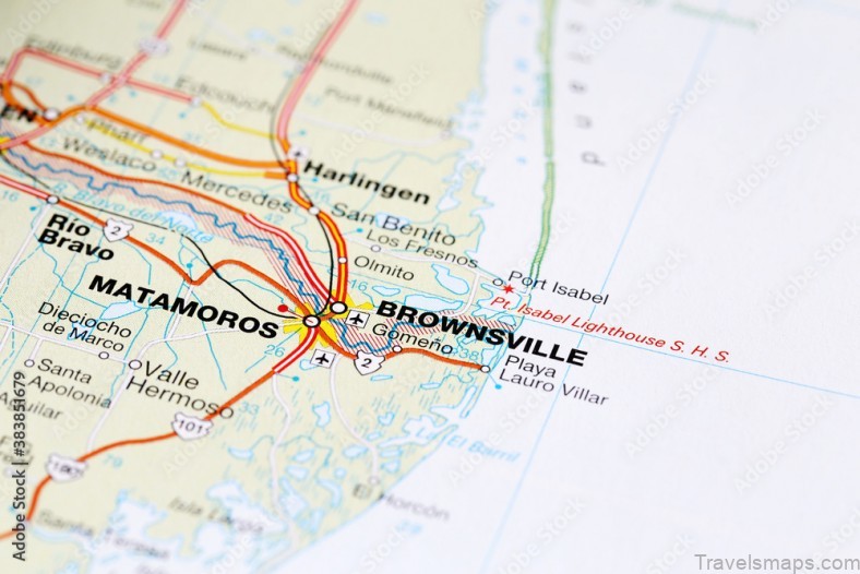 brownsville tx travel guide map of brownsville