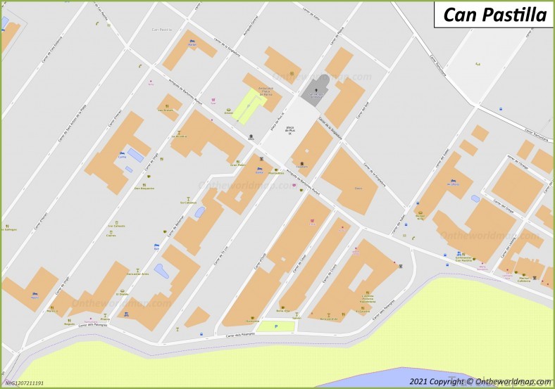 can pastilla travel guide map of can pastilla