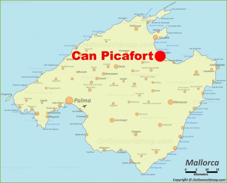 can picafort travel guide for tourist map of can picafort 2