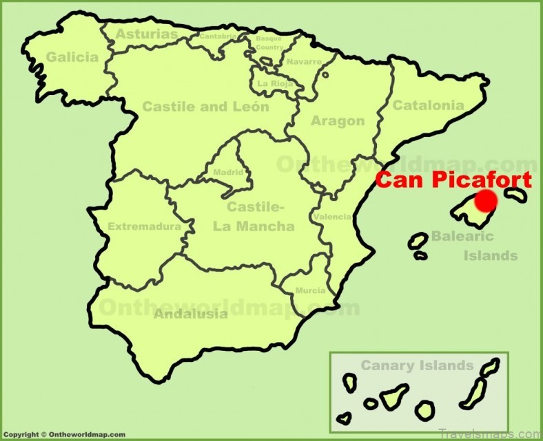 can picafort travel guide for tourist map of can picafort 3