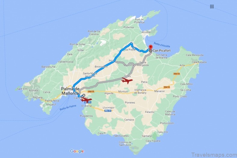 can picafort travel guide for tourist map of can picafort