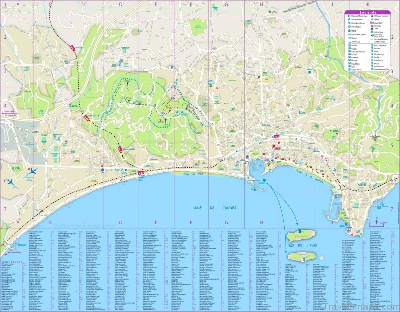 cannes travel guide for tourist map of cannes 4