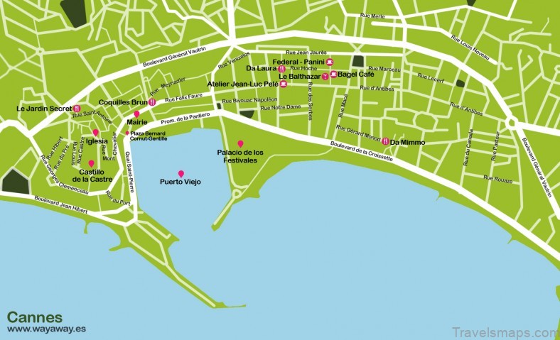 cannes travel guide for tourist map of cannes 7