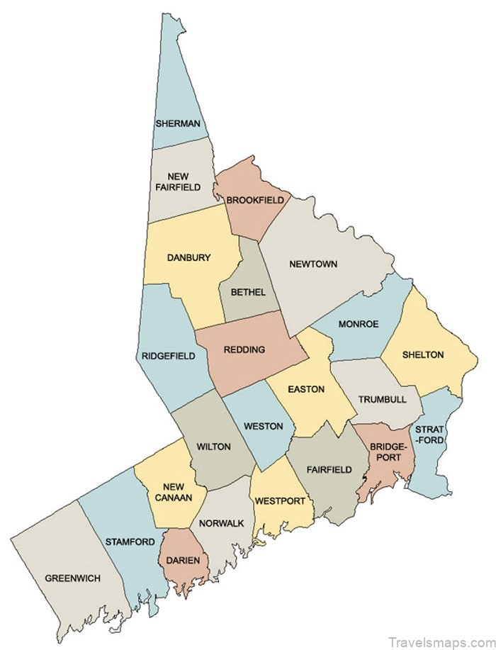 map of bridgeport connecticut a guide for tourist 3