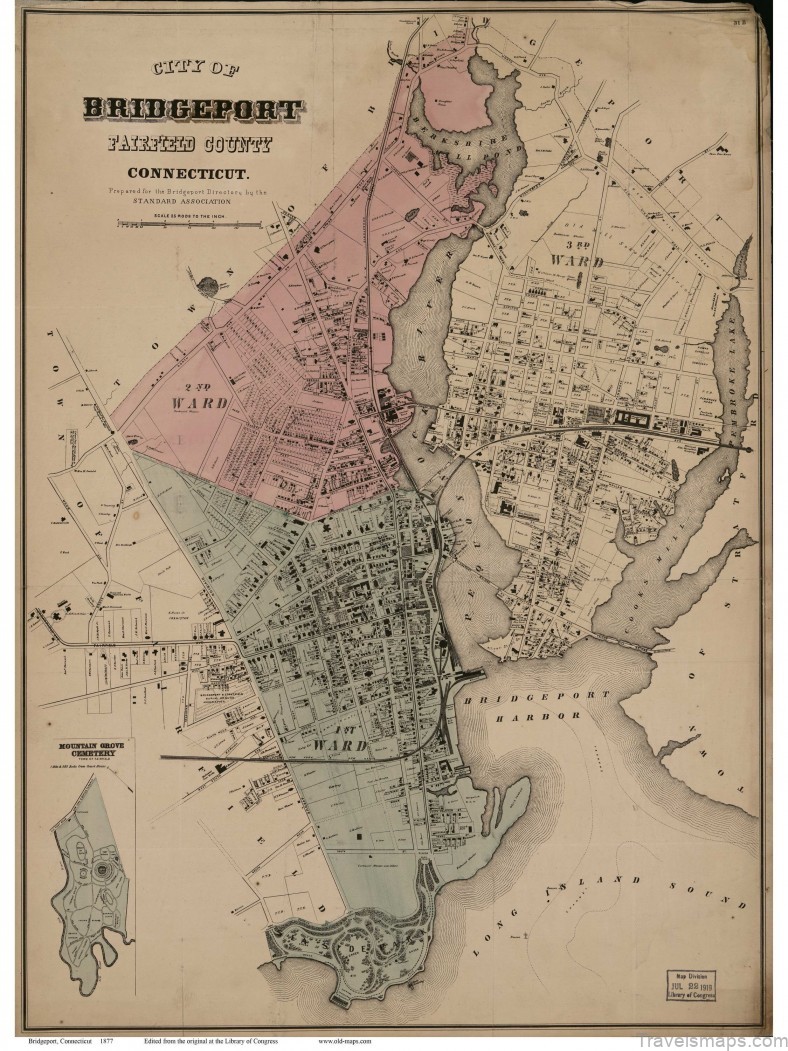 map of bridgeport connecticut a guide for tourist 4
