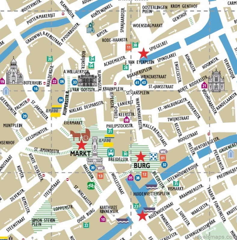 map of bruges travel guide for tourist what you need to know before visiting 3