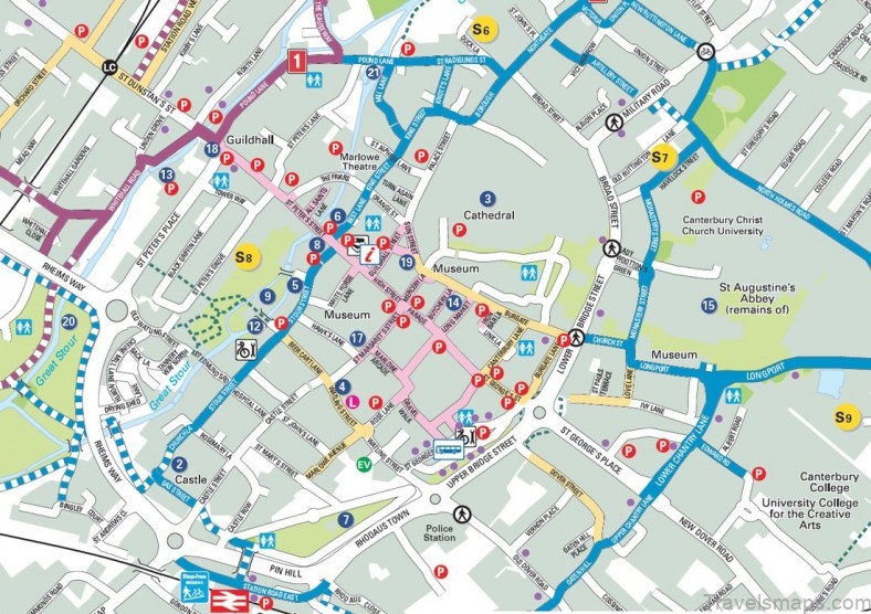 the canterbury travel guide for tourists map of canterbury 2