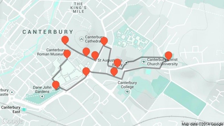the canterbury travel guide for tourists map of canterbury 9