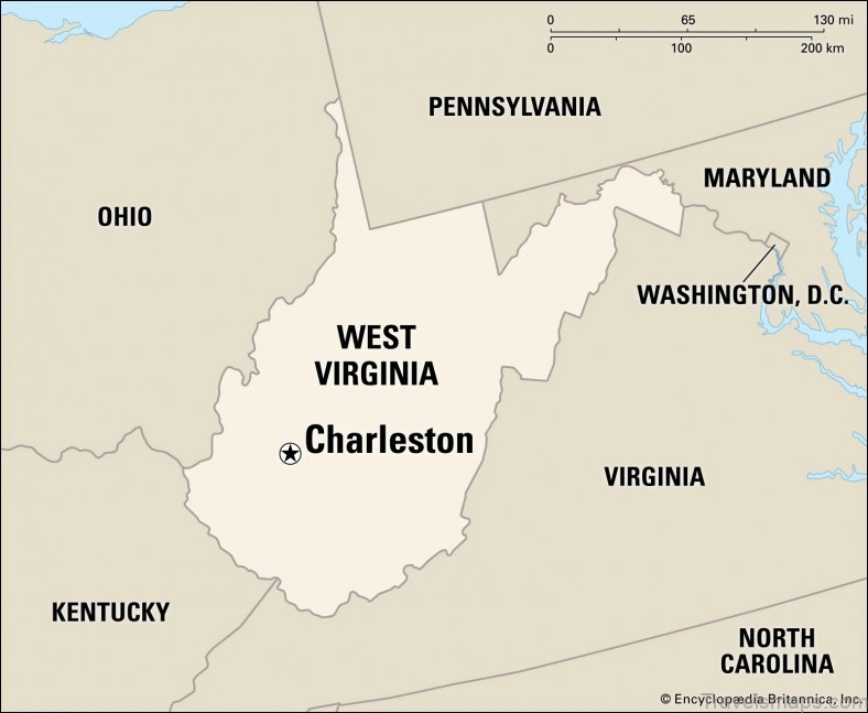 a charleston west virginia travel guide and map