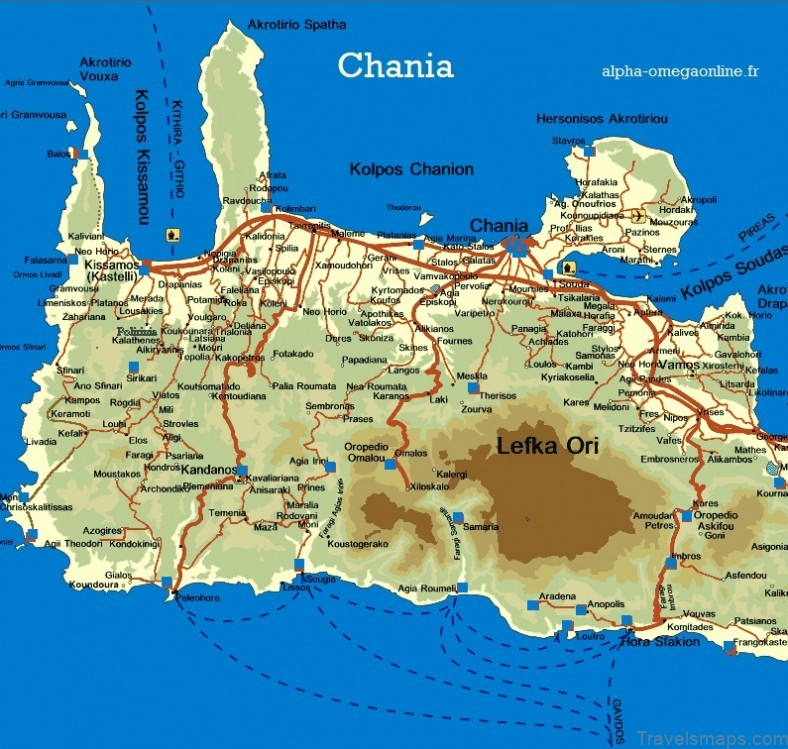 a guide to tourist friendly places in and around chania map of chania 9