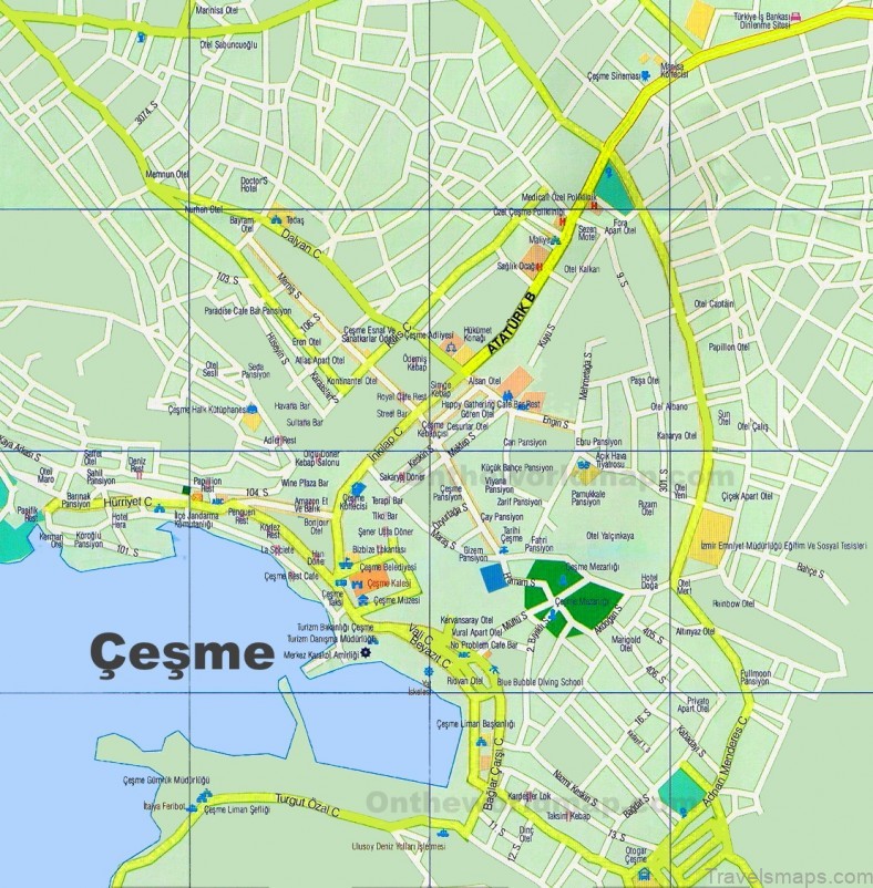 map of cesme travel guide for tourists a locals perspective 2