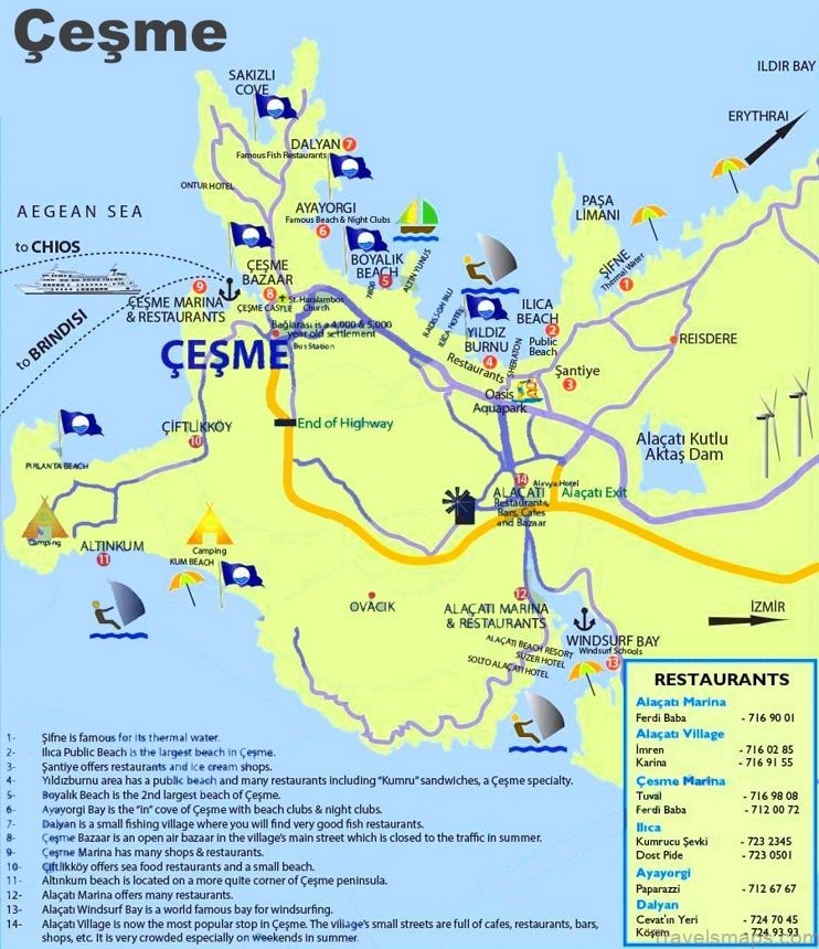 map of cesme travel guide for tourists a locals perspective 4