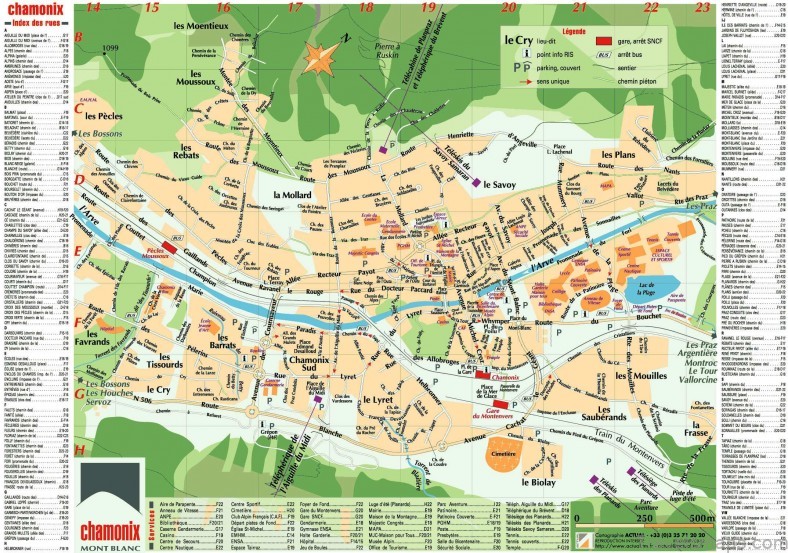 maps of chamonix tours and sightseeing for tourists 2
