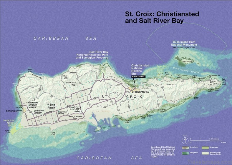christiansted map of the christiansted national historic site
