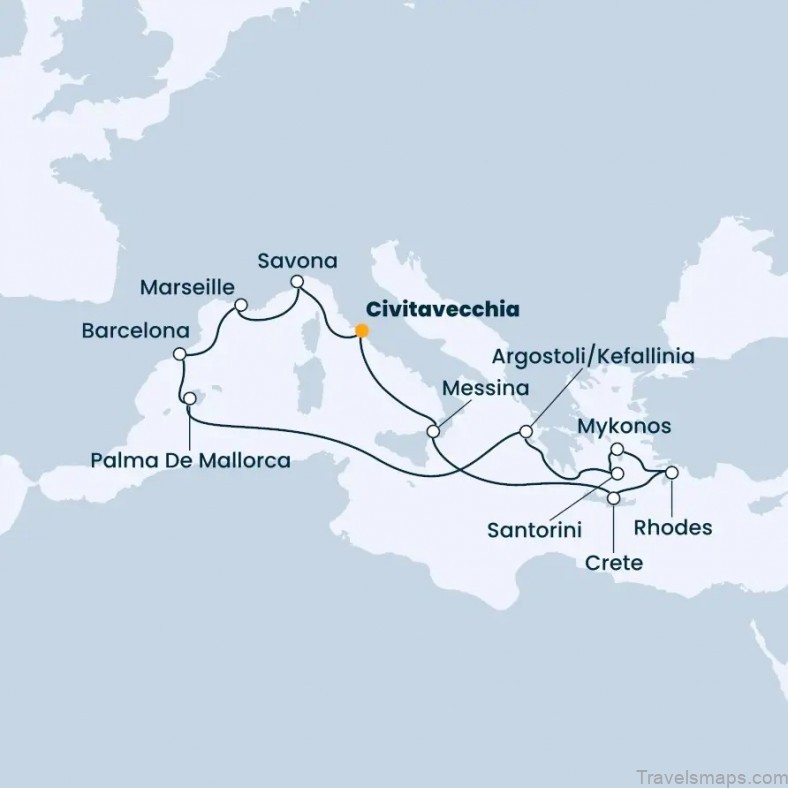 map of civitavecchia travel guide for tourist restaurants and hotels in this italian city 3