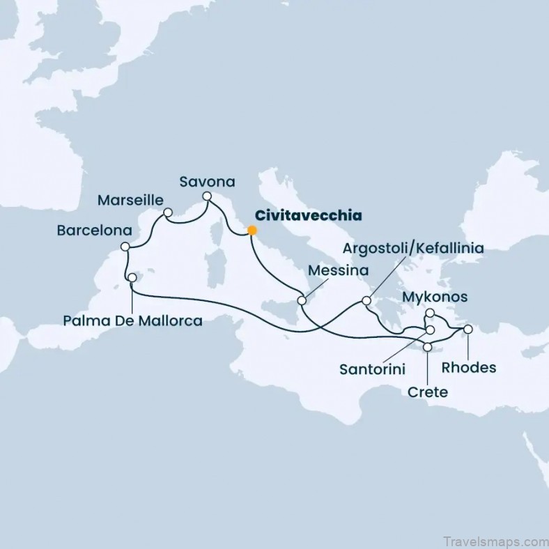 map of civitavecchia travel guide for tourist restaurants and hotels in this italian city 3