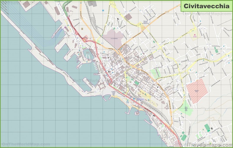 map of civitavecchia travel guide for tourist restaurants and hotels in this italian city 4