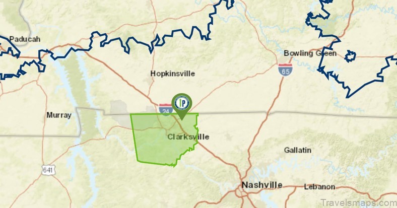 map of clarksville tennessee a tourists guide for not knowing where to go 4