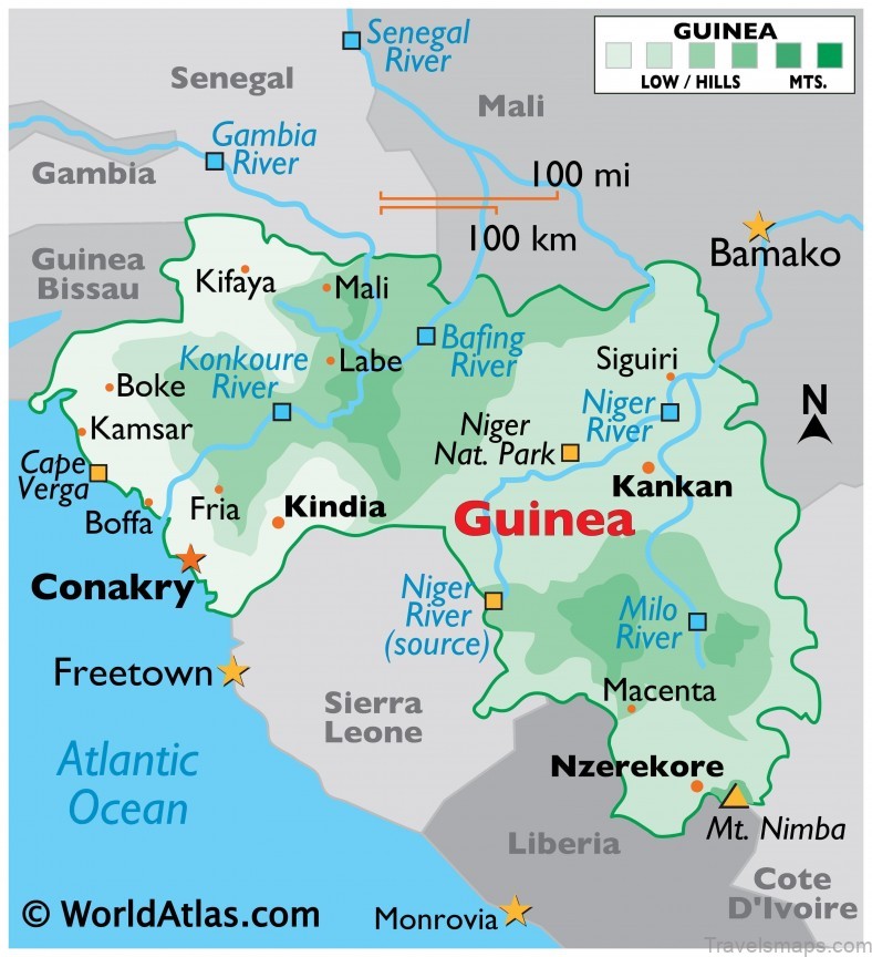 map of conakry travel guide top 10 things to do on a trip to guinea 1