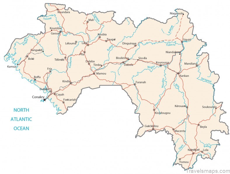 map of conakry travel guide top 10 things to do on a trip to guinea 3
