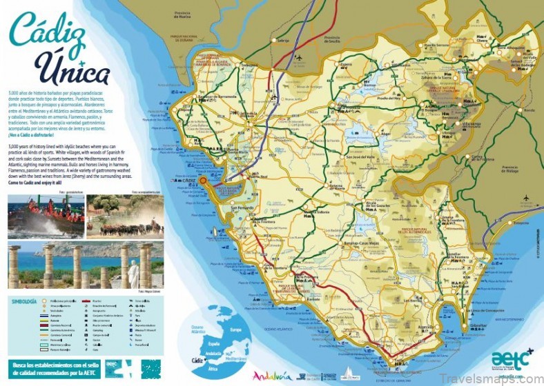 map of conil de la frontera a guide for tourist restaurants and hotels 2