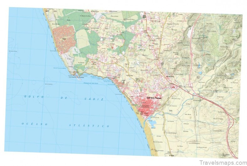 map of conil de la frontera a guide for tourist restaurants and hotels 5
